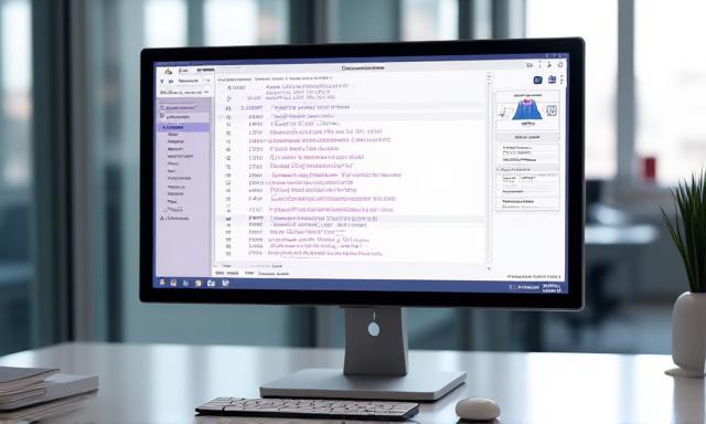 A sleek software interface showing marine data points and code integrations
